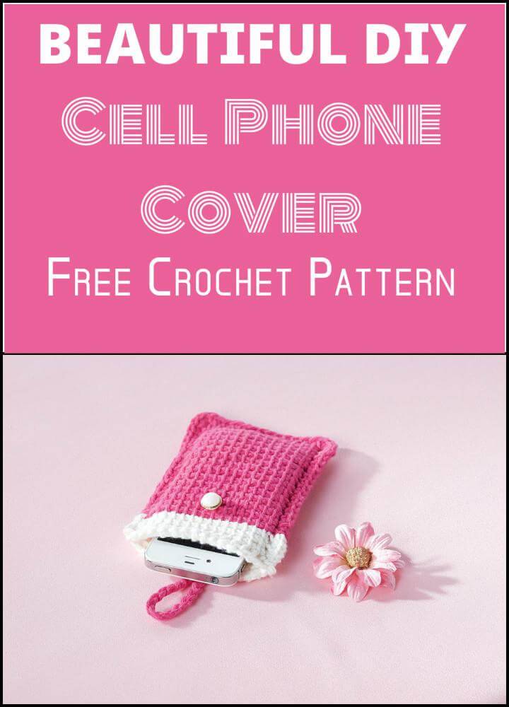easy and free crochet cell phone pouch